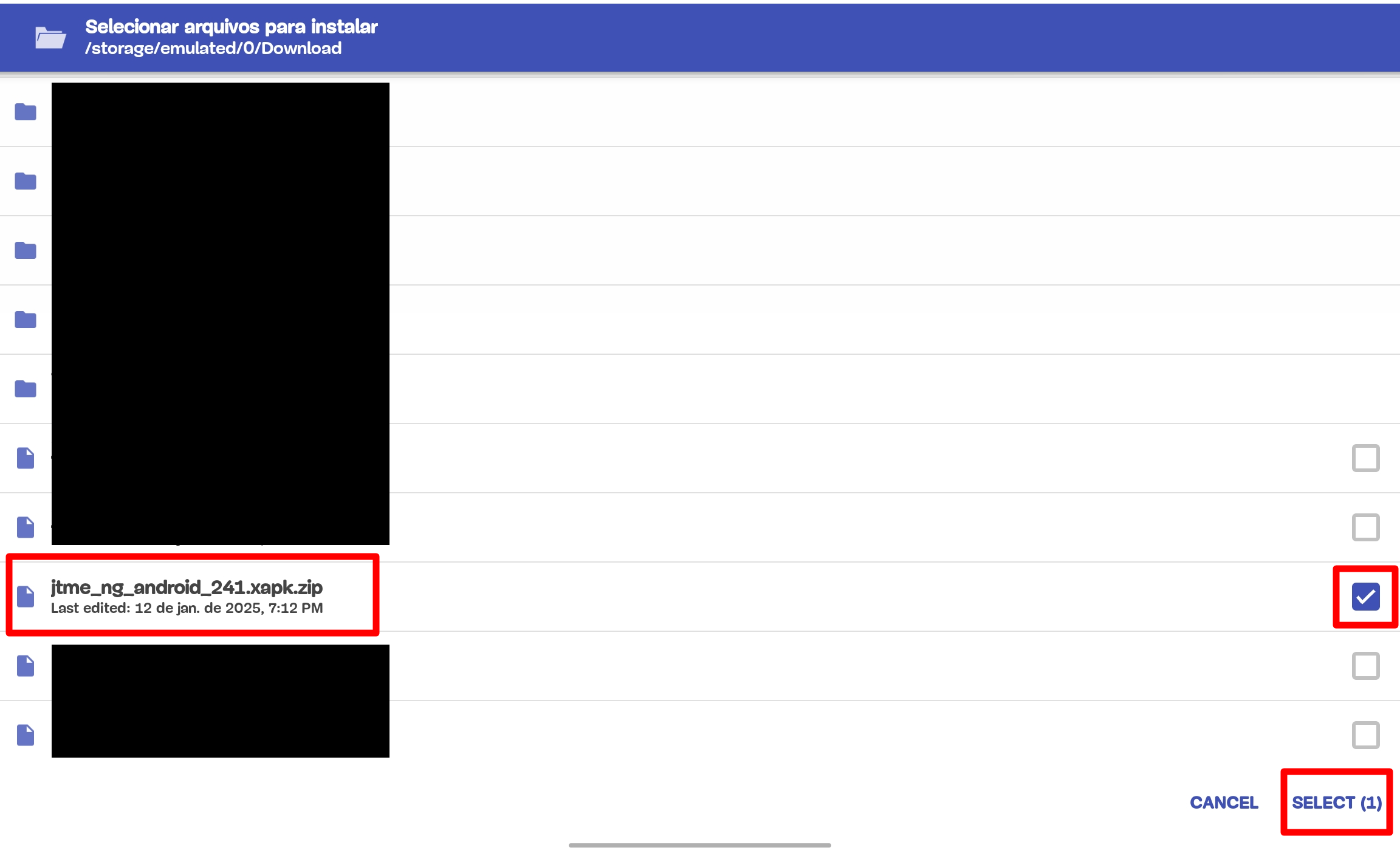 Go to the folder of OT JTME 2.41 file